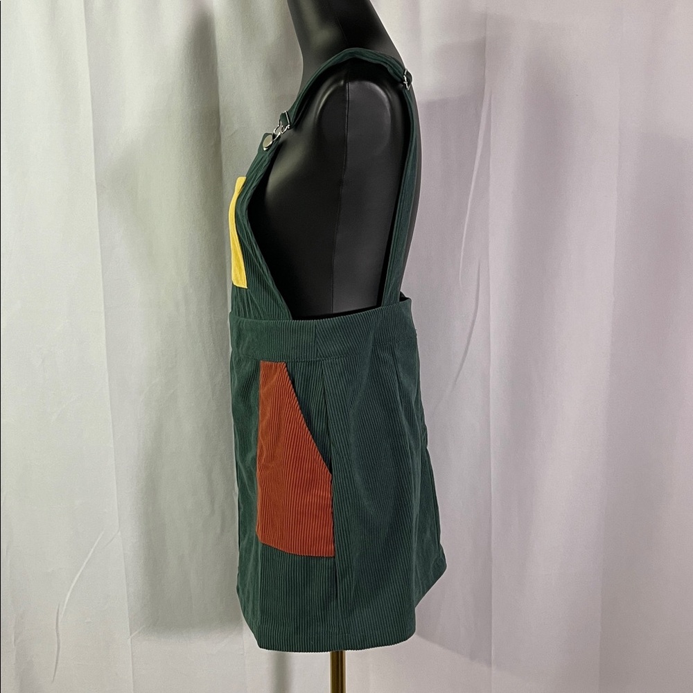 NWT Cider Dark Green Multicolor Patchwork Corduro… - image 2